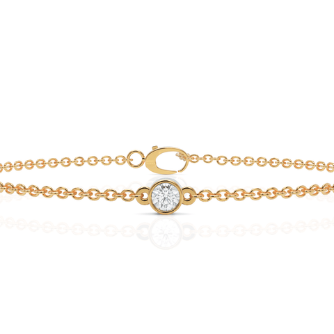 0.17CT Round Lab Diamond Solitaire Bracelet - Buvea Jewels