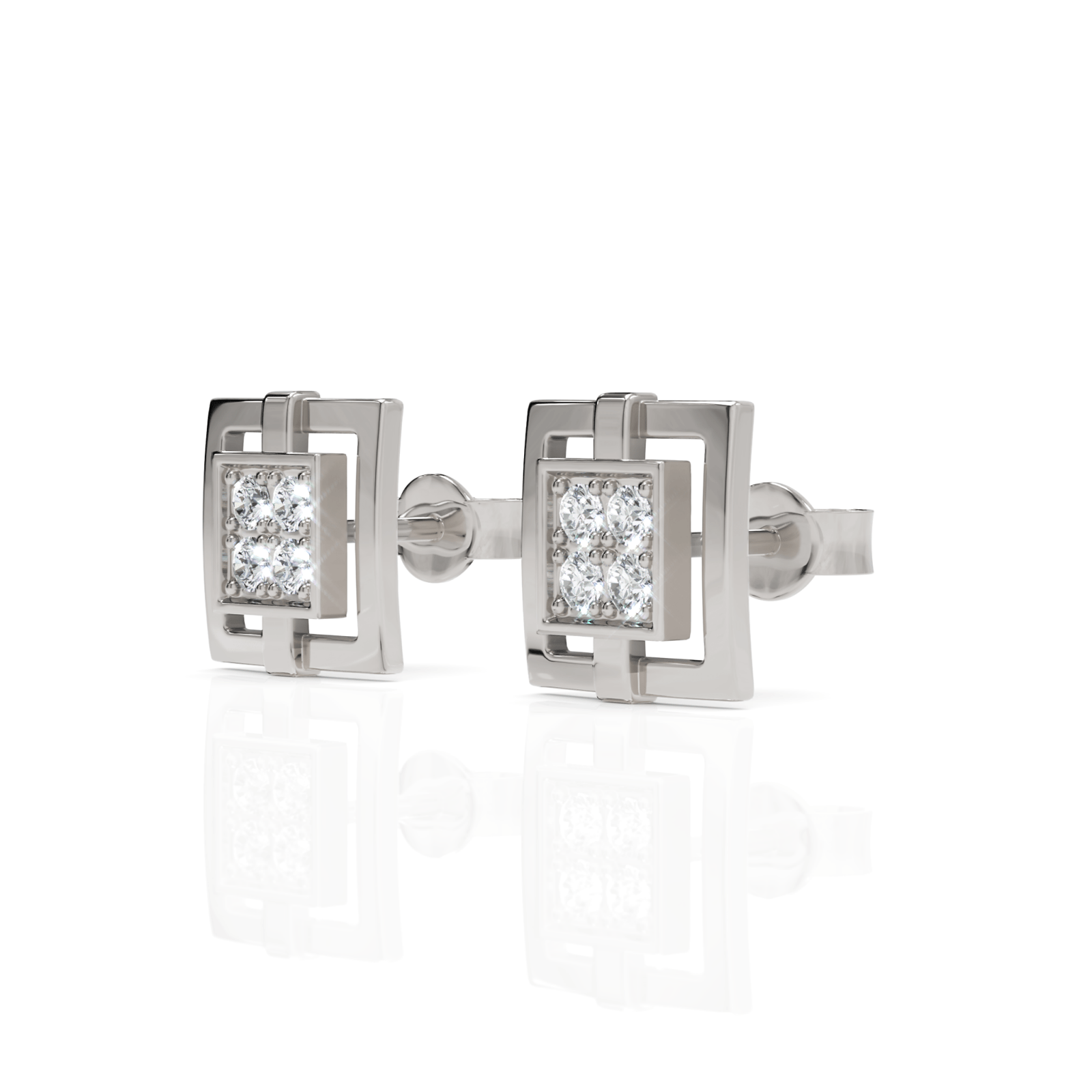 0.24CT Round Lab Diamond Fashion Earrings - Buvea Jewels