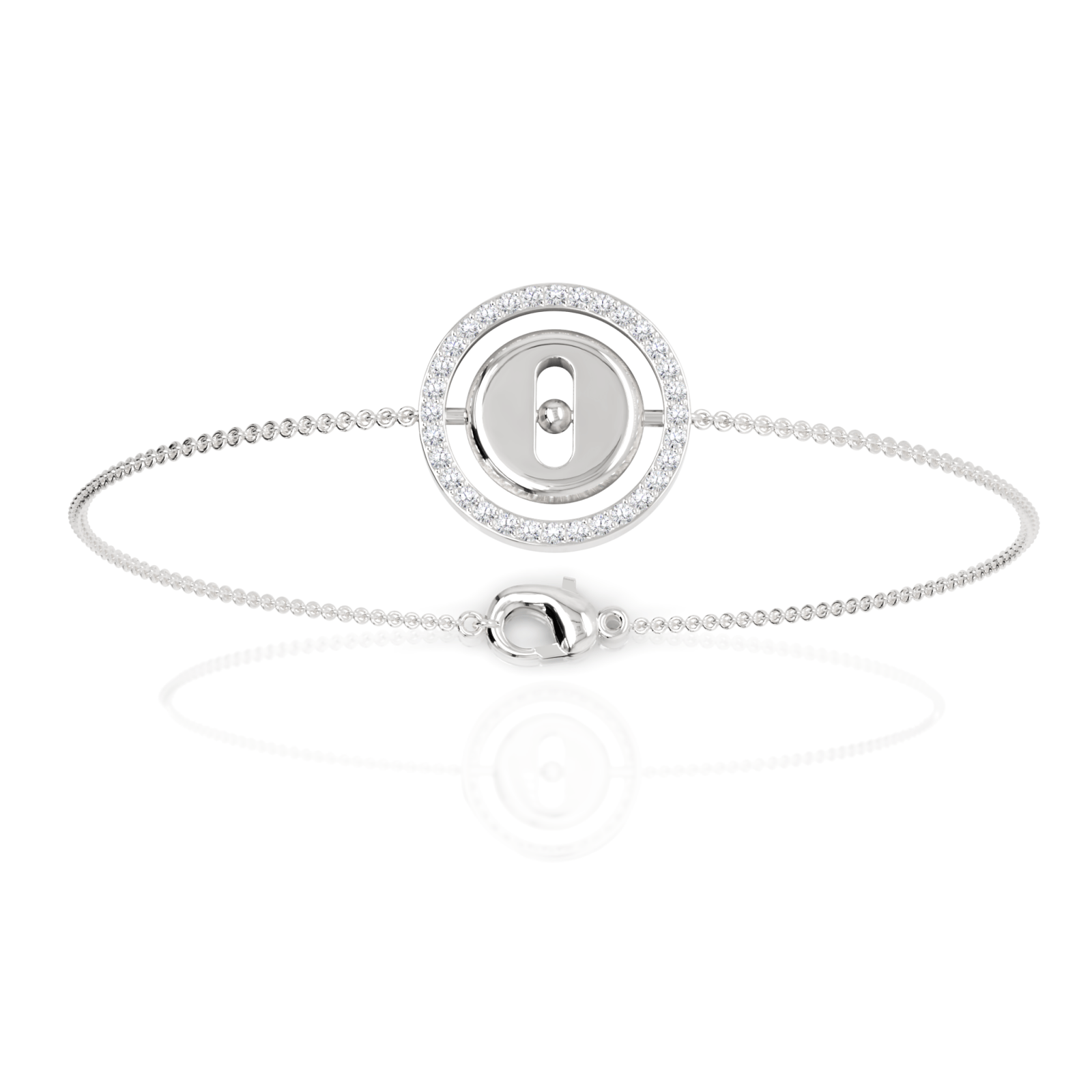 0.25CT Round Lab Diamond Charm Bracelet - Buvea Jewels