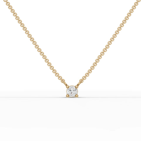0.25CT Round Lab Diamond Solitaire Pendant - Buvea Jewels