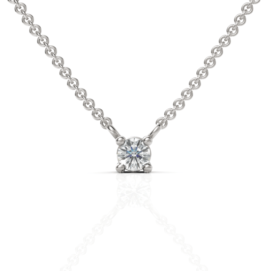 0.25CT Round Lab Diamond Solitaire Pendant - Buvea Jewels