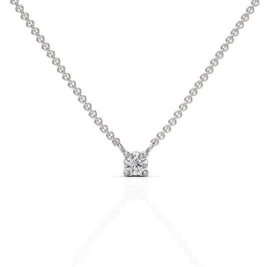 0.25CT Round Lab Diamond Solitaire Pendant - Buvea Jewels