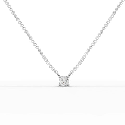0.25CT Round Lab Diamond Solitaire Pendant - Buvea Jewels