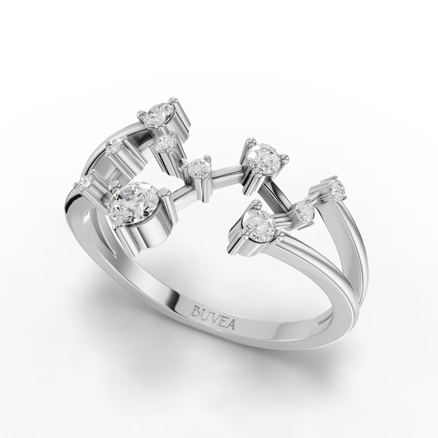 0.26CT Scorpio Zodiac Round Lab Diamond Ring - Buvea Jewels