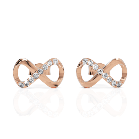 0.2CT Round Lab Diamond Infinity Fashion Earrings - Buvea Jewels