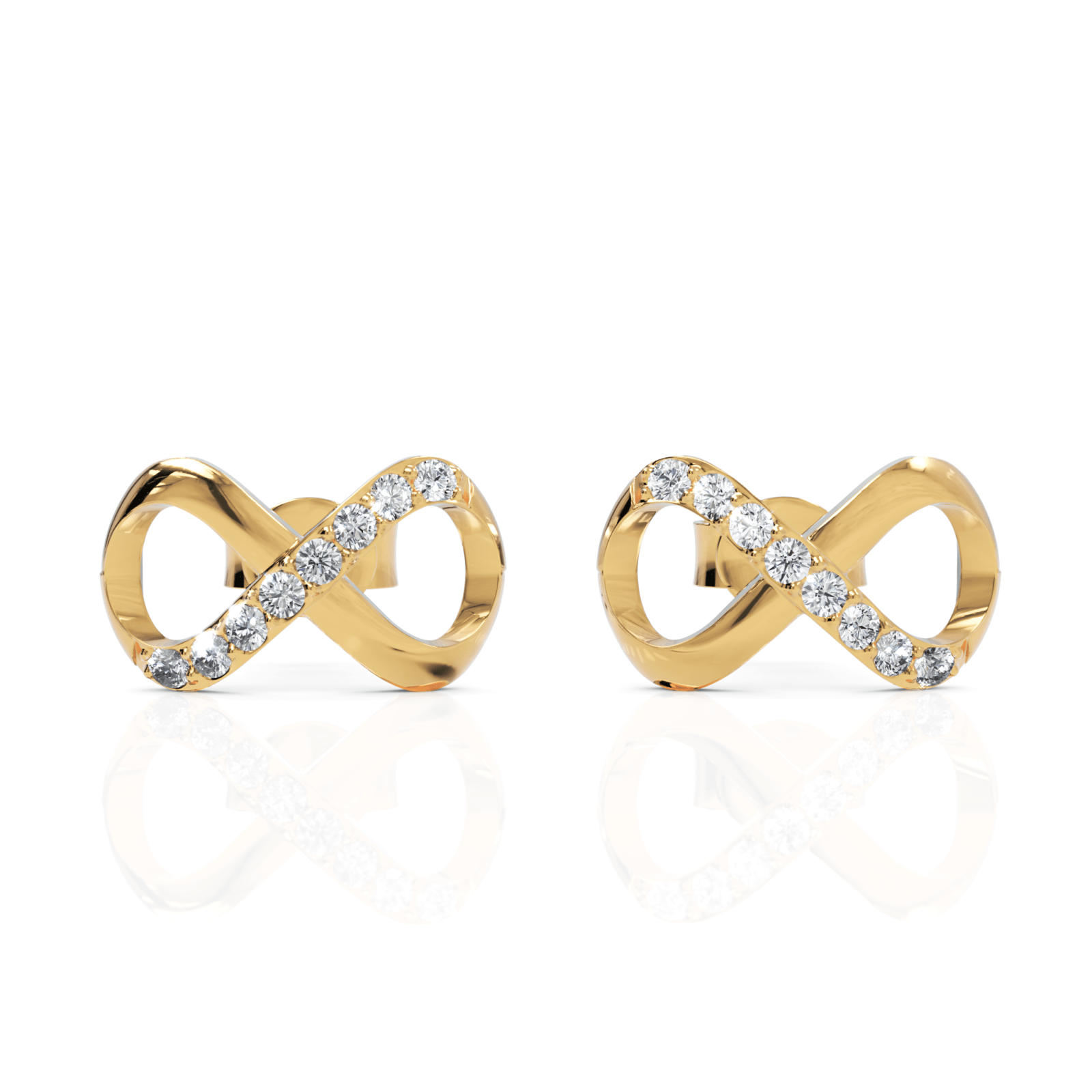 0.2CT Round Lab Diamond Infinity Fashion Earrings - Buvea Jewels