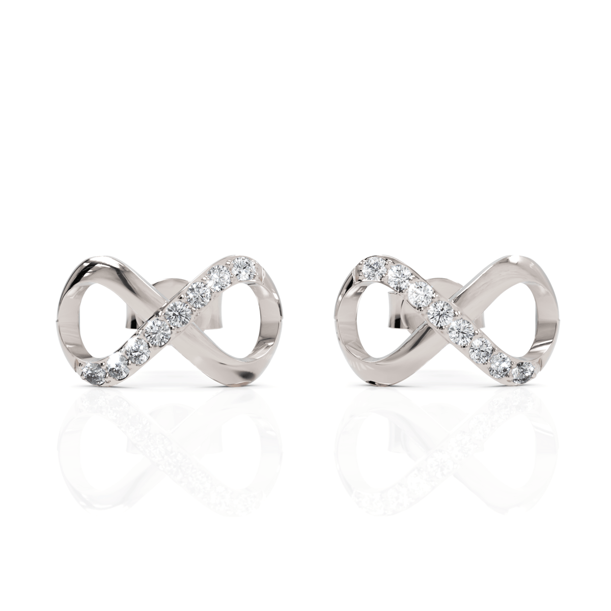 0.2CT Round Lab Diamond Infinity Fashion Earrings - Buvea Jewels