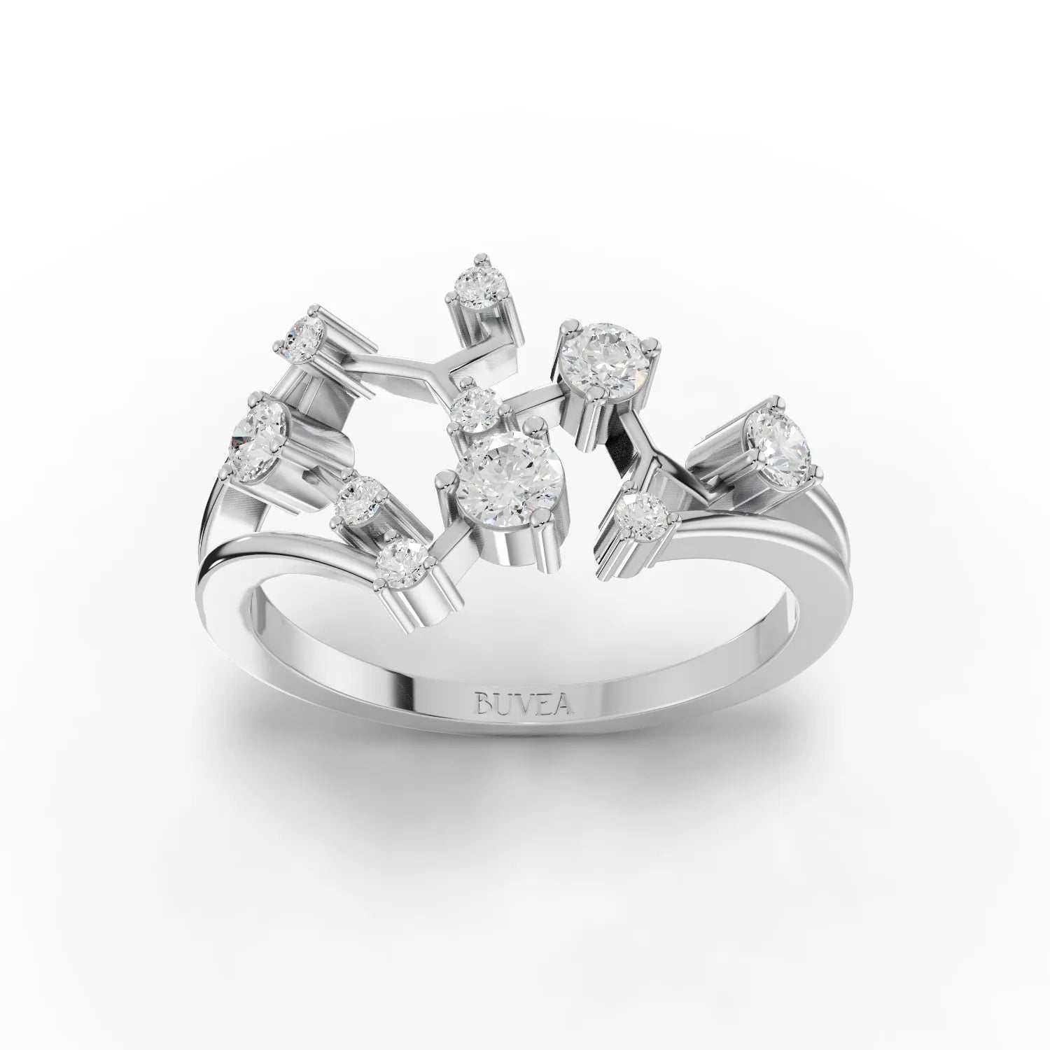 0.36CT Sagittarius Zodiac Round Lab Diamond Ring - Buvea Jewels