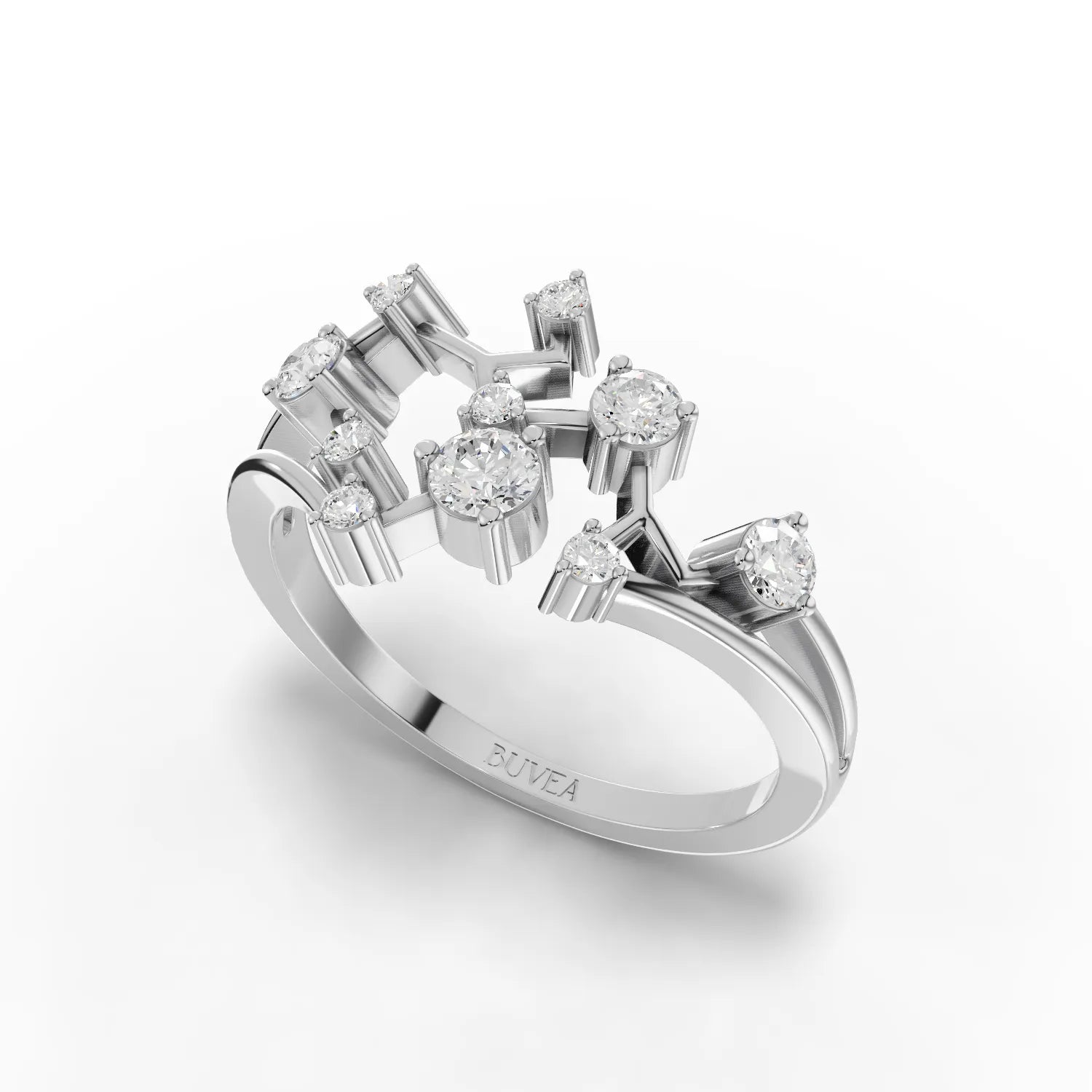 0.36CT Sagittarius Zodiac Round Lab Diamond Ring - Buvea Jewels