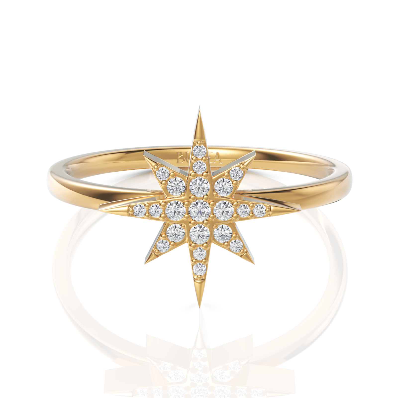 0.3CT Round Lab Diamond Premium Star Ring - Buvea Jewels