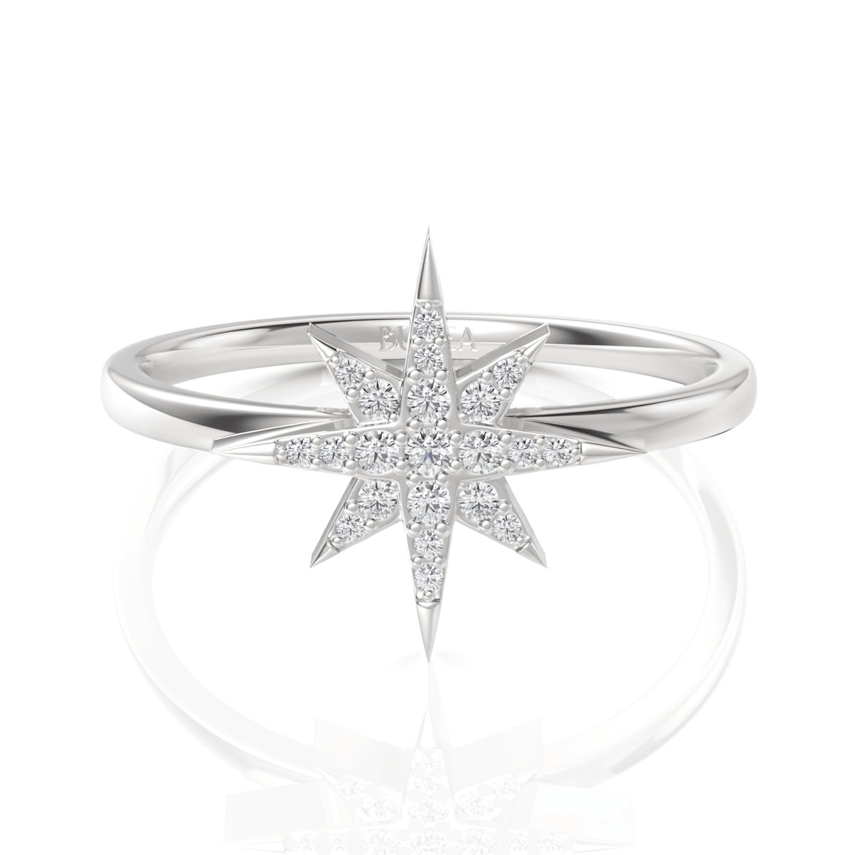 0.3CT Round Lab Diamond Premium Star Ring - Buvea Jewels