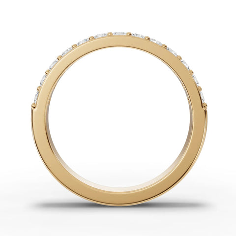 0.46CT Round Lab Diamond Half Eternity Wedding Ring - Buvea Jewels