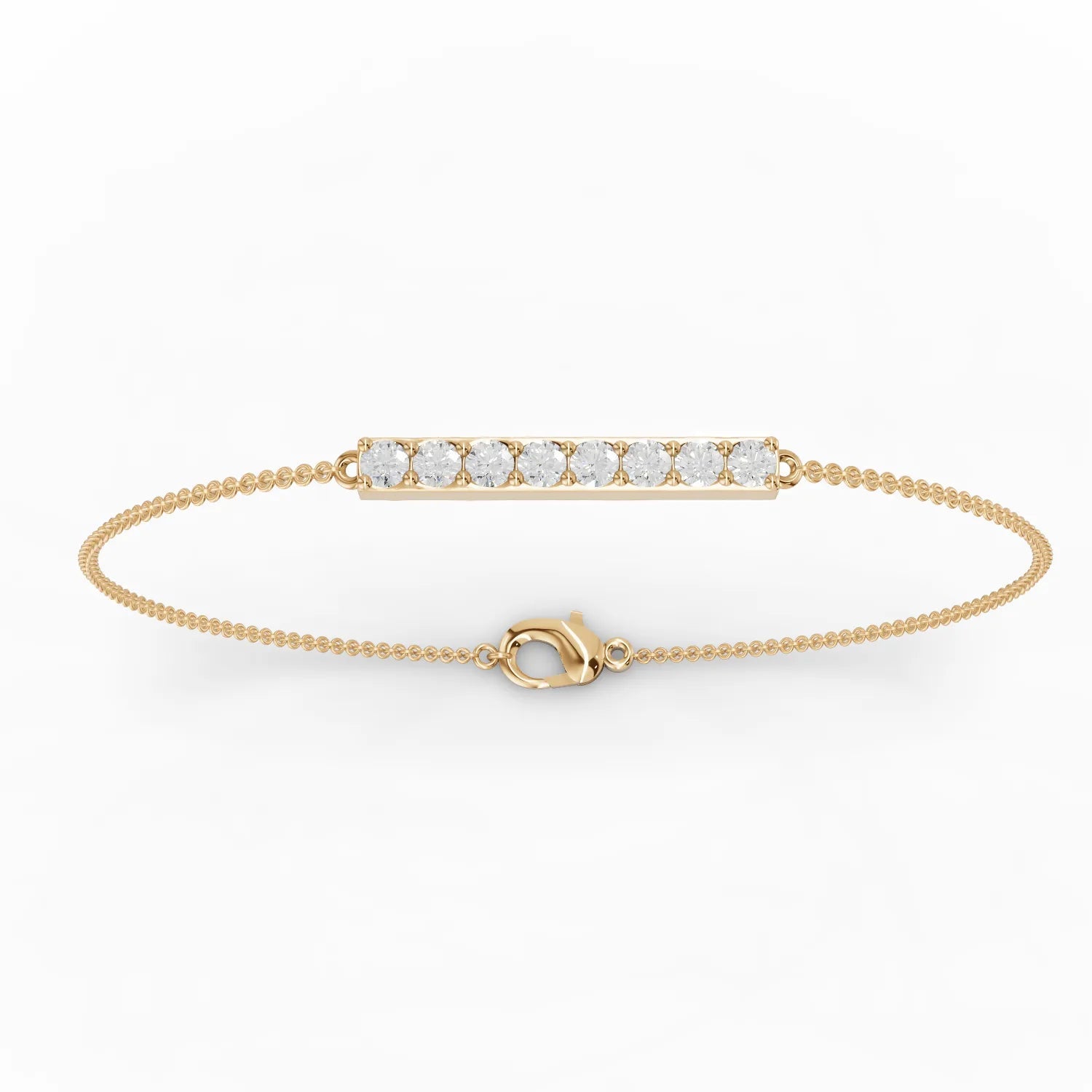 0.48CT Round Lab Diamond Strip Bracelet - Buvea Jewels