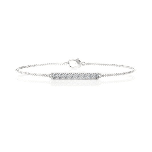 0.48CT Round Lab Diamond Strip Bracelet - Buvea Jewels