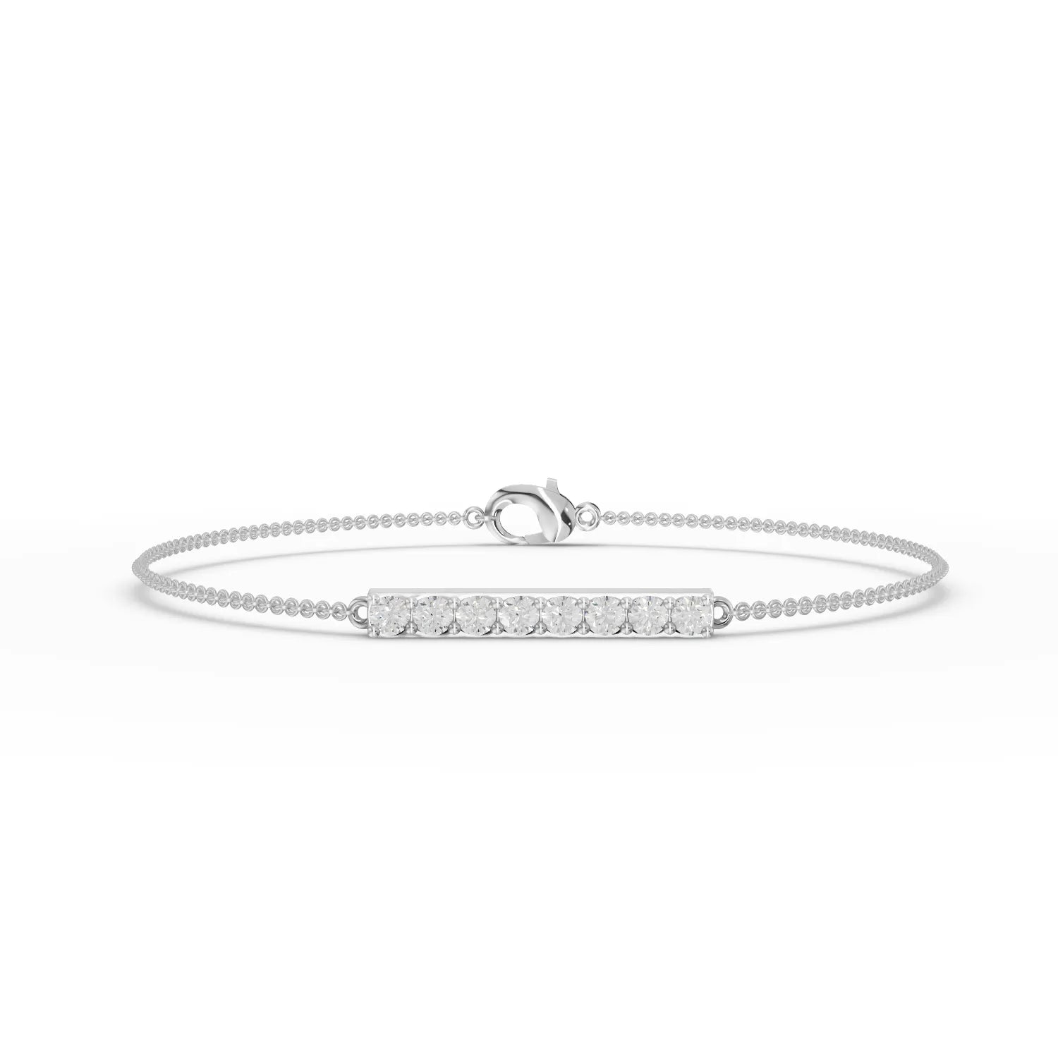 0.48CT Round Lab Diamond Strip Bracelet - Buvea Jewels