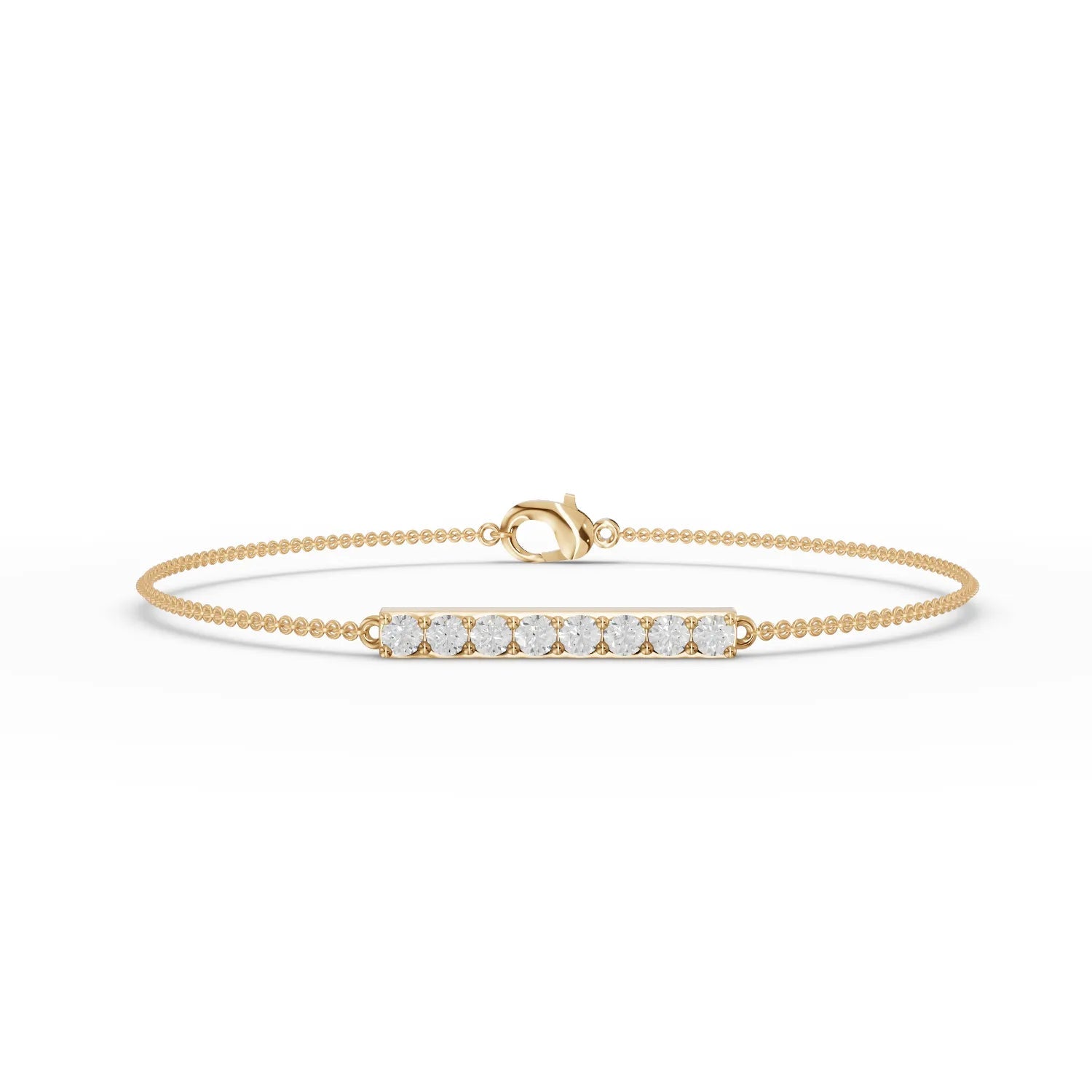 0.48CT Round Lab Diamond Strip Bracelet - Buvea Jewels