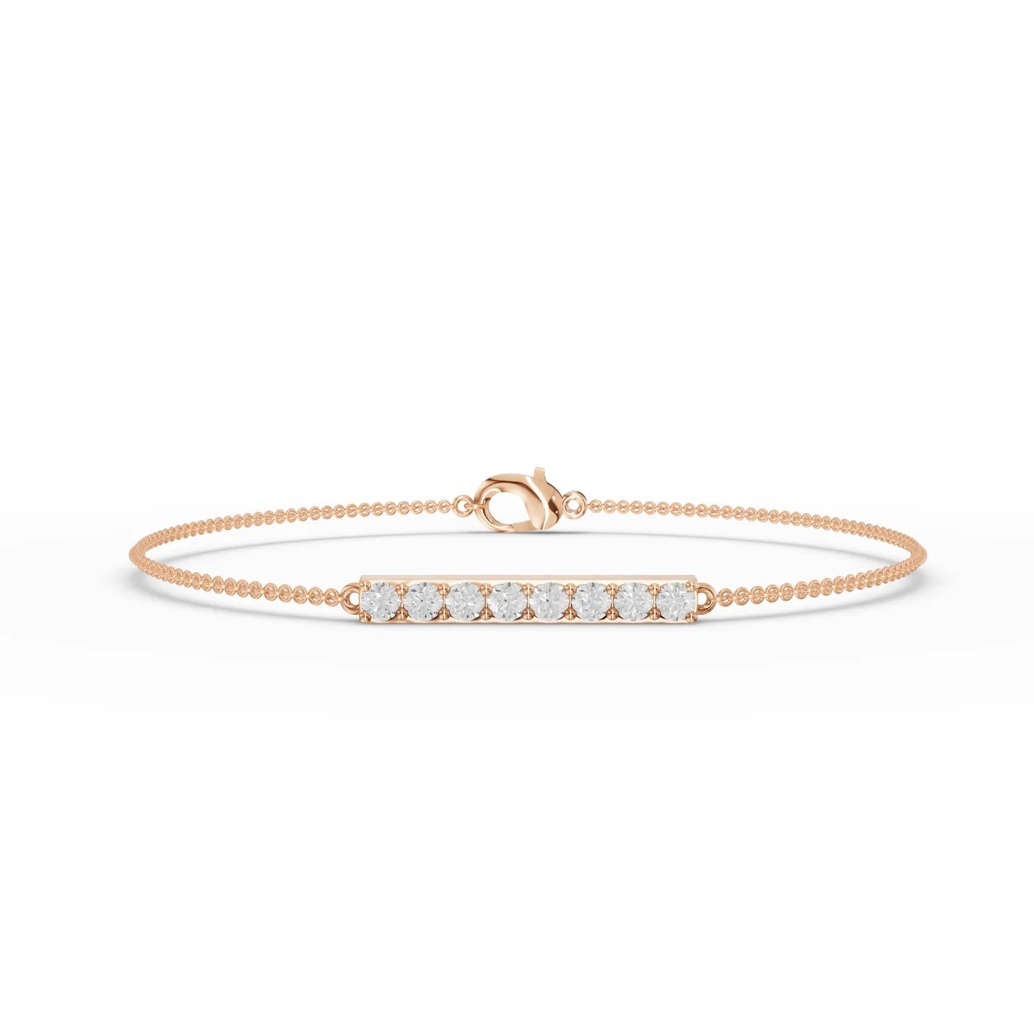 0.48CT Round Lab Diamond Strip Bracelet - Buvea Jewels