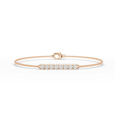0.48CT Round Lab Diamond Strip Bracelet - Buvea Jewels
