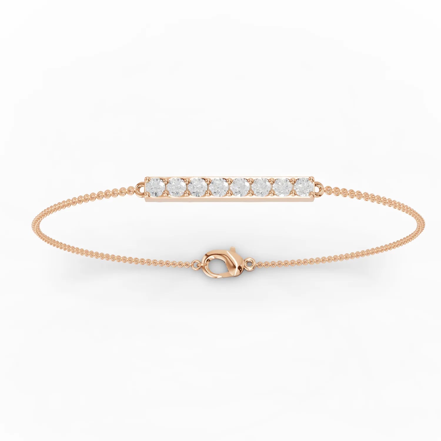 0.48CT Round Lab Diamond Strip Bracelet - Buvea Jewels