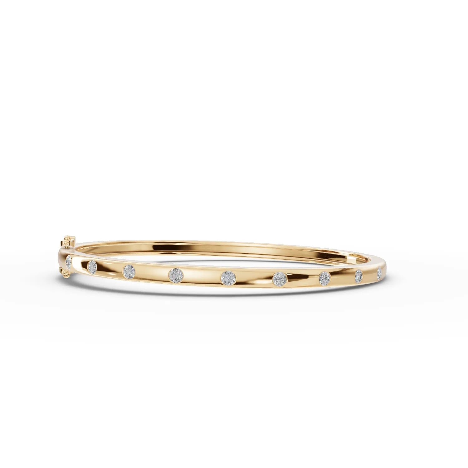 0.54CT Round Lab Diamond Premium Bangle Bracelet - Buvea Jewels