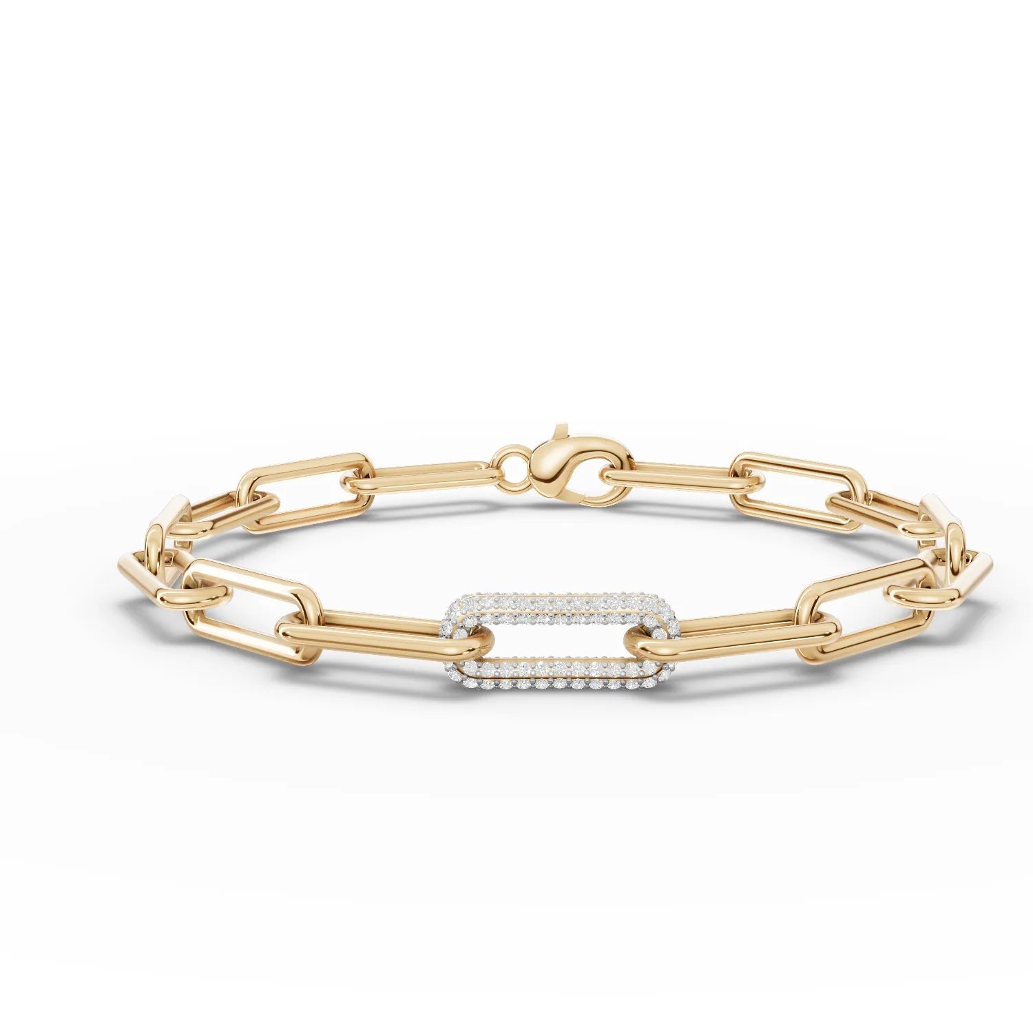 0.58CT Round Lab Diamond Chain Link Bracelet - Buvea Jewels