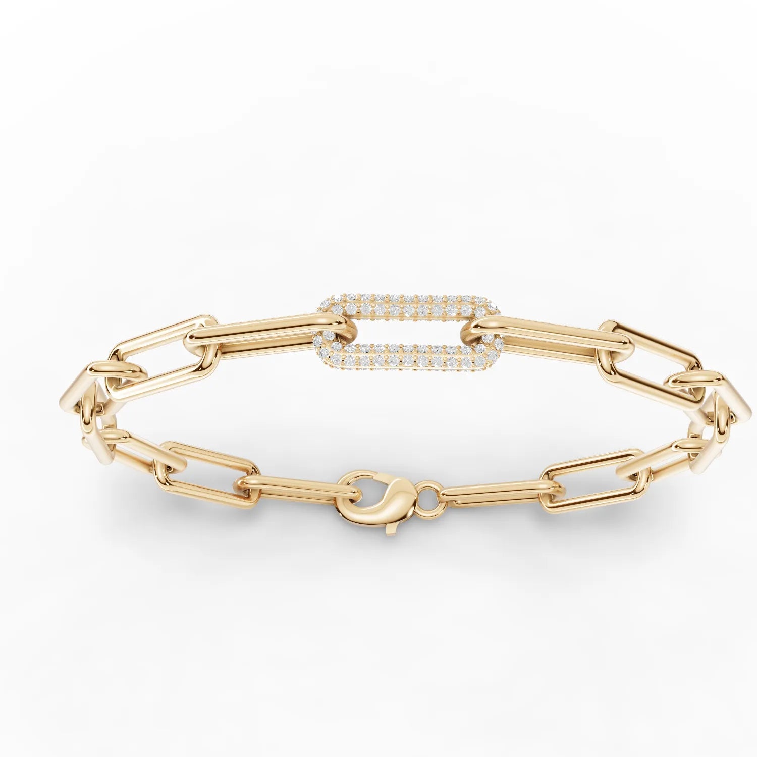 0.58CT Round Lab Diamond Chain Link Bracelet - Buvea Jewels