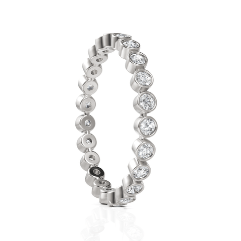 0.58CT Round Lab Diamond Full Eternity Wedding Band - Buvea Jewels