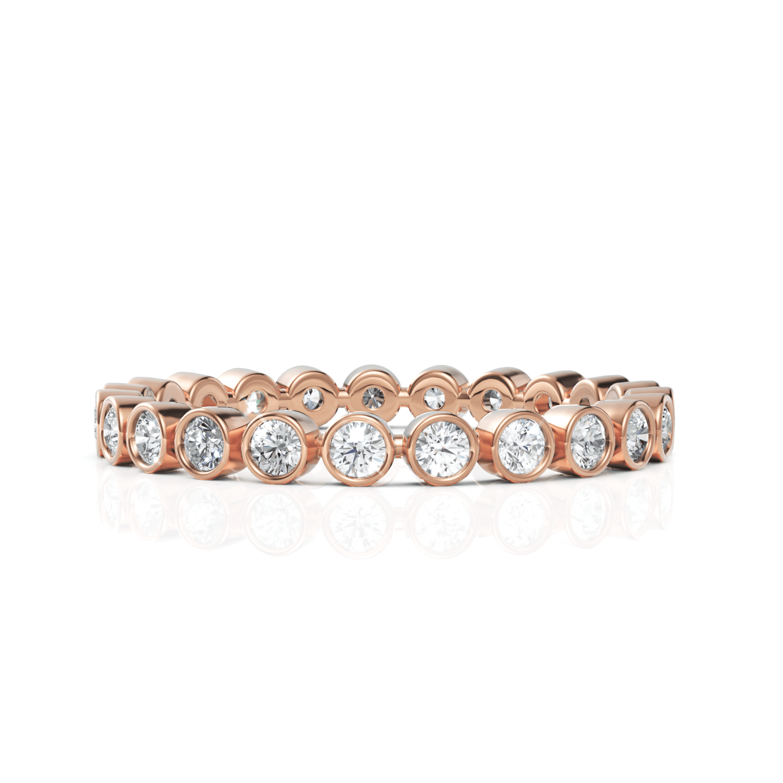 0.58CT Round Lab Diamond Full Eternity Wedding Band - Buvea Jewels