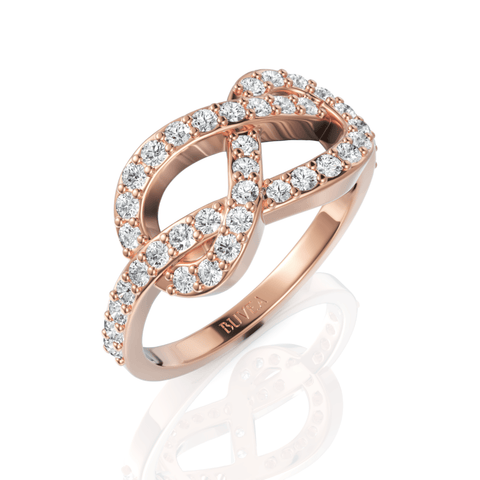 0.59CT Round Lab Diamond Premium Infinity Fashion Ring - Buvea Jewels