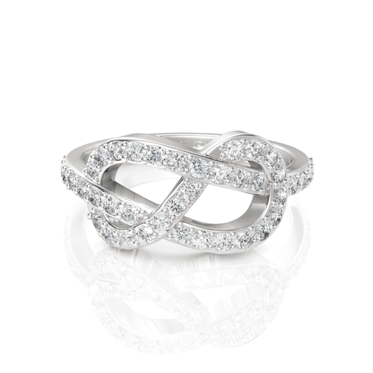 0.59CT Round Lab Diamond Premium Infinity Fashion Ring - Buvea Jewels