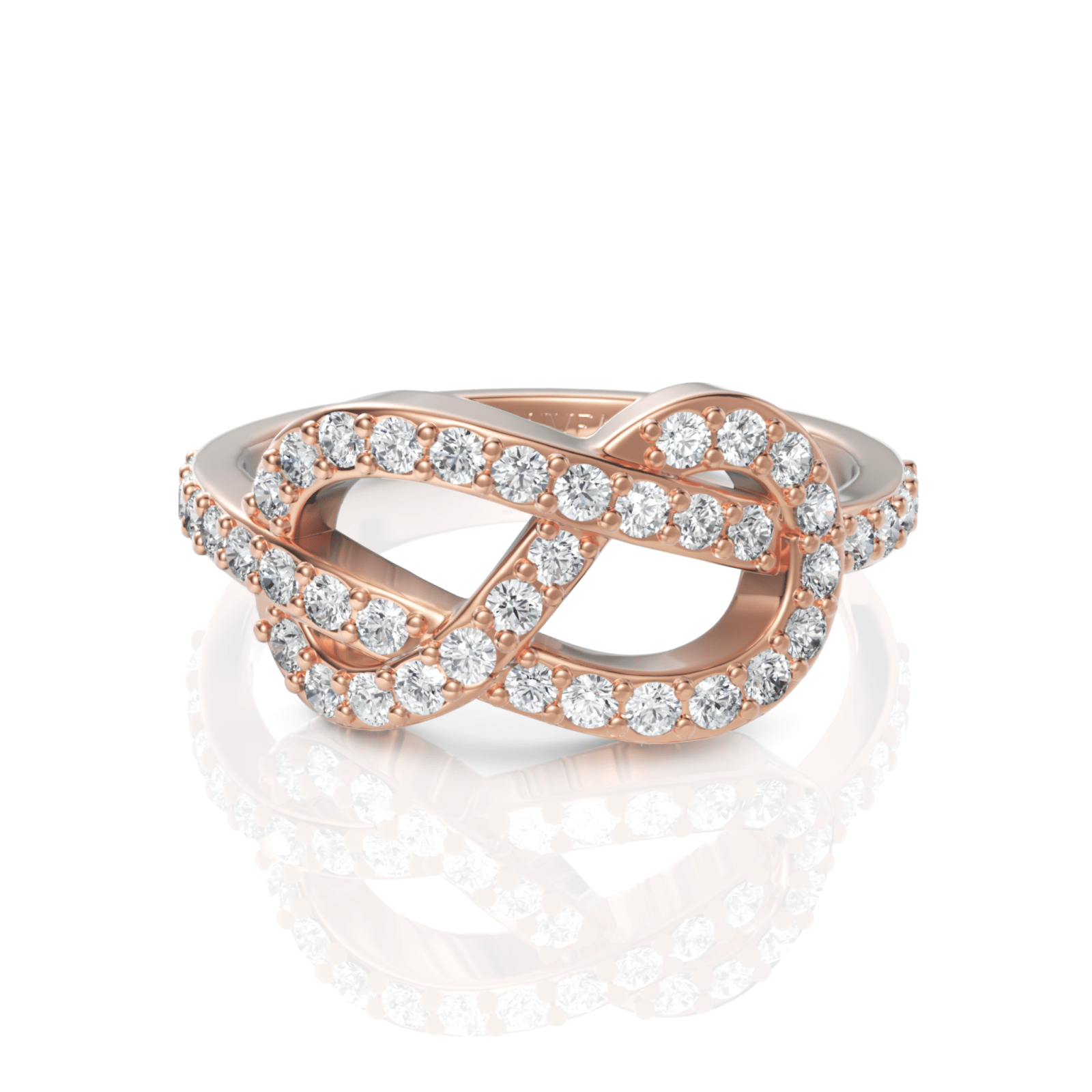 0.59CT Round Lab Diamond Premium Infinity Fashion Ring - Buvea Jewels