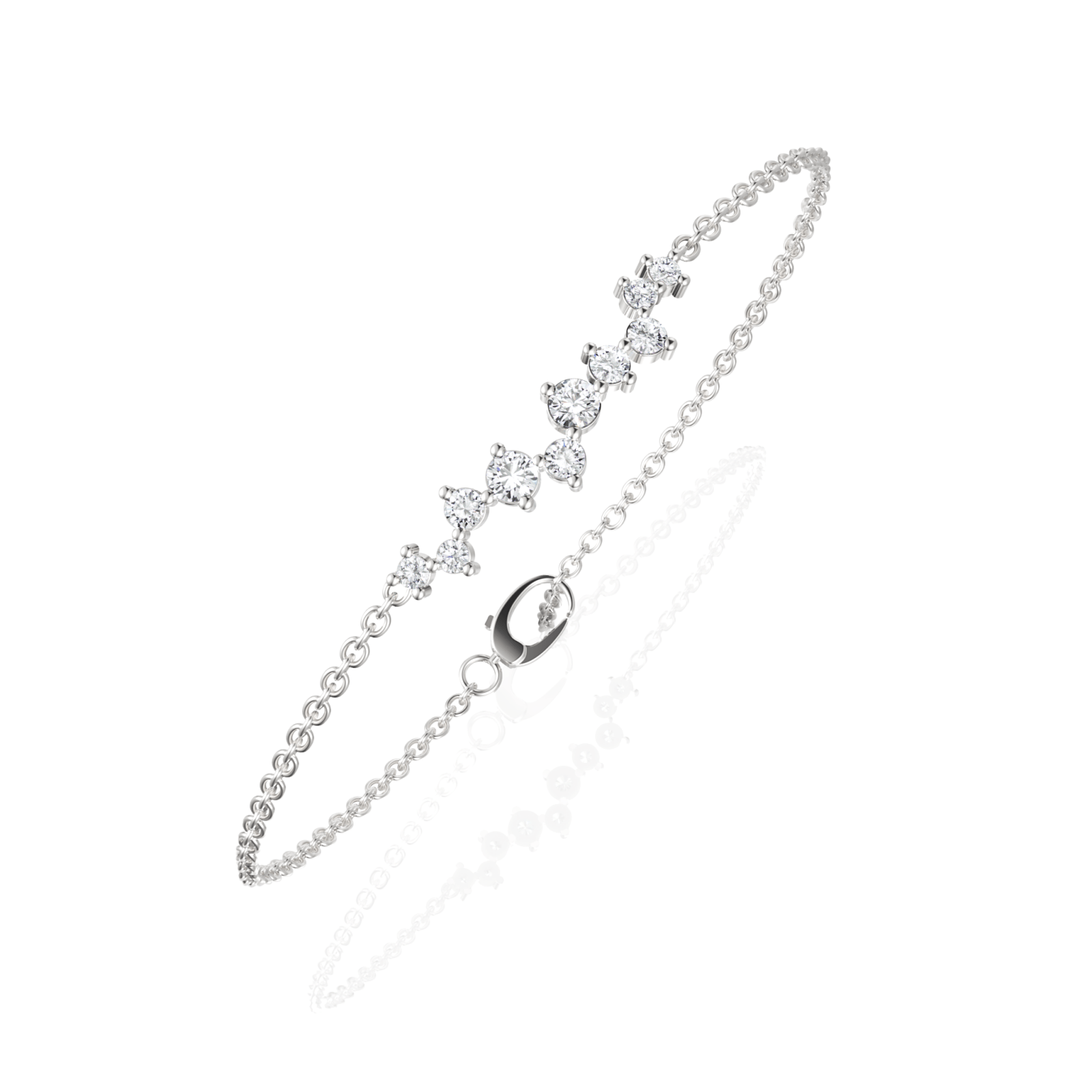 0.5CT Round Lab Diamond Sleek Fashion Bracelet - Buvea Jewels