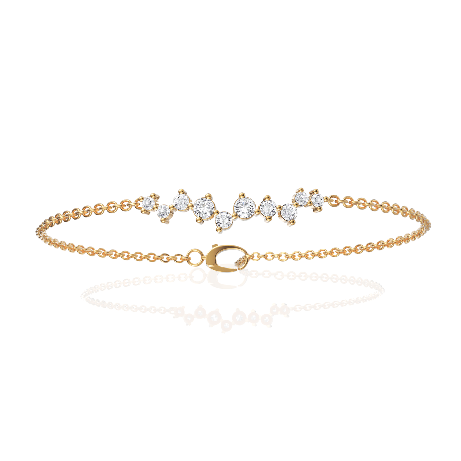 0.5CT Round Lab Diamond Sleek Fashion Bracelet - Buvea Jewels