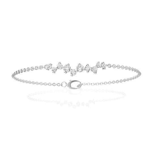 0.5CT Round Lab Diamond Sleek Fashion Bracelet - Buvea Jewels