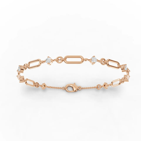 0.64CT Round Lab Diamond Glimmer Bracelet - Buvea Jewels