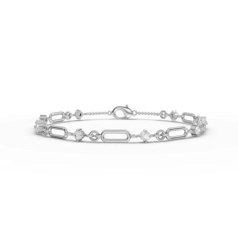 0.64CT Round Lab Diamond Glimmer Bracelet - Buvea Jewels