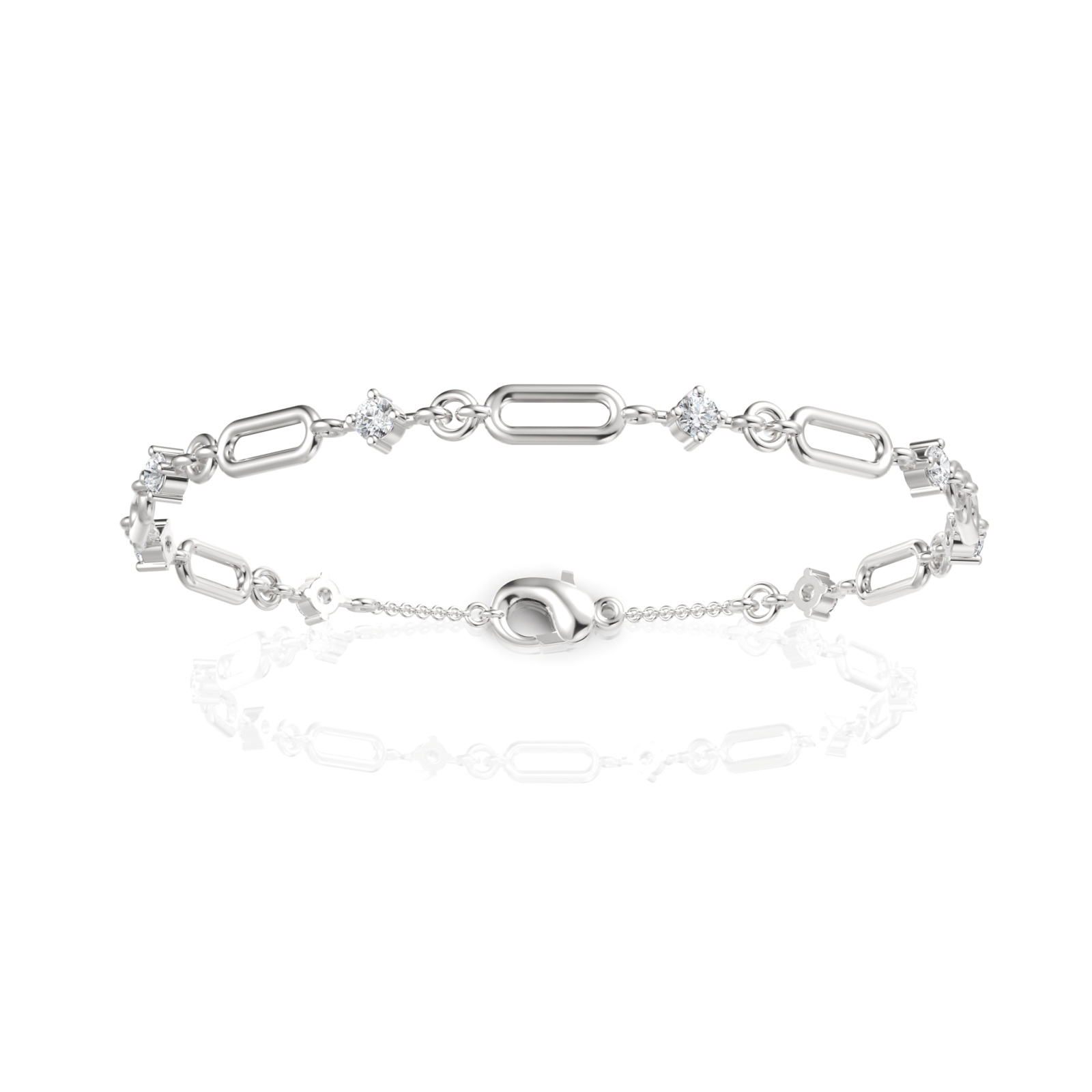 0.64CT Round Lab Diamond Glimmer Bracelet - Buvea Jewels