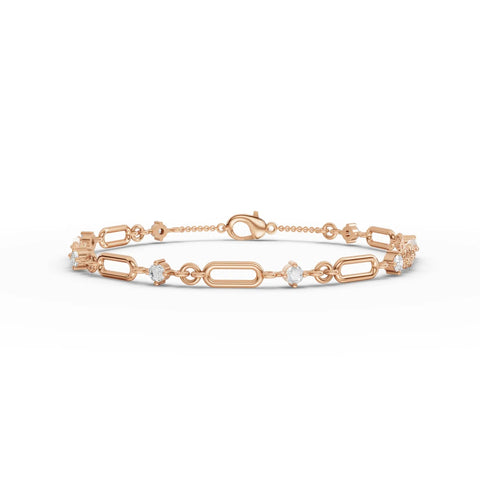 0.64CT Round Lab Diamond Glimmer Bracelet - Buvea Jewels