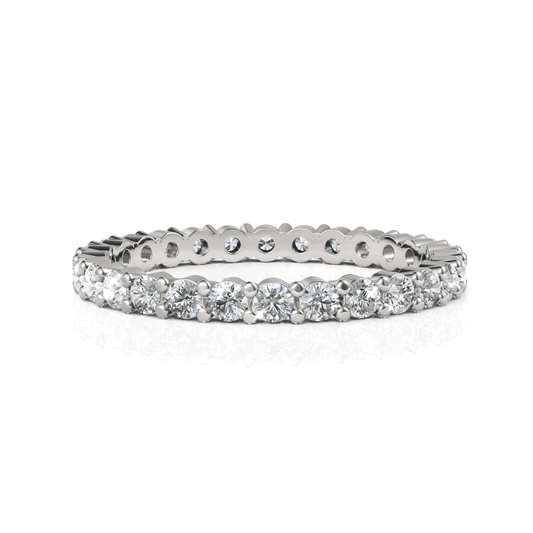 0.72CT Round Lab Diamond Full Eternity Wedding Ring - Buvea Jewels