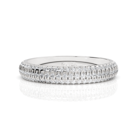 0.82CT Round Lab Diamond Full Eternity Premium Wedding Ring - Buvea Jewels