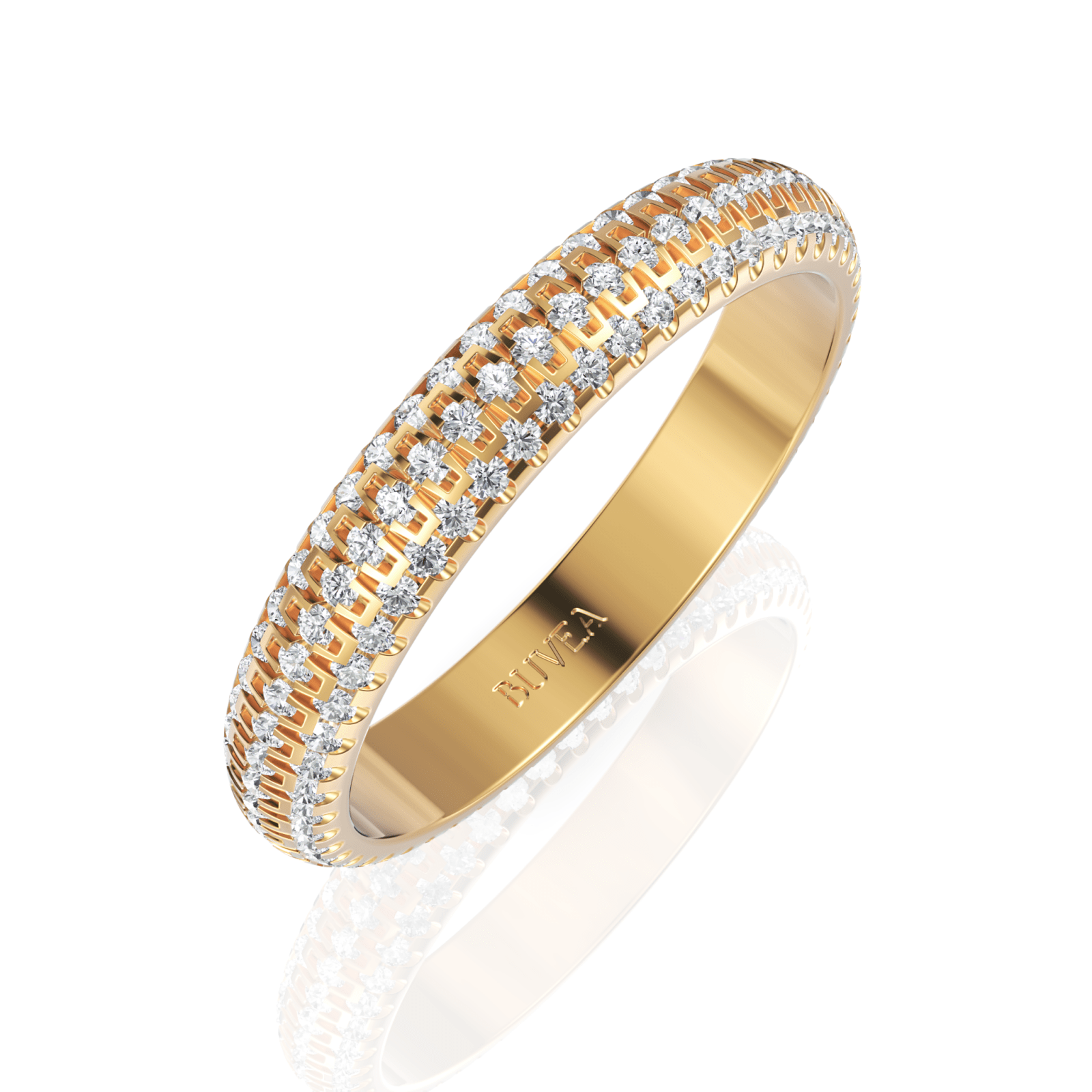 0.82CT Round Lab Diamond Full Eternity Premium Wedding Ring - Buvea Jewels