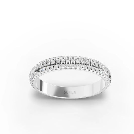 0.82CT Round Lab Diamond Full Eternity Premium Wedding Ring - Buvea Jewels