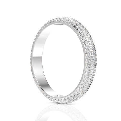 0.82CT Round Lab Diamond Full Eternity Premium Wedding Ring - Buvea Jewels