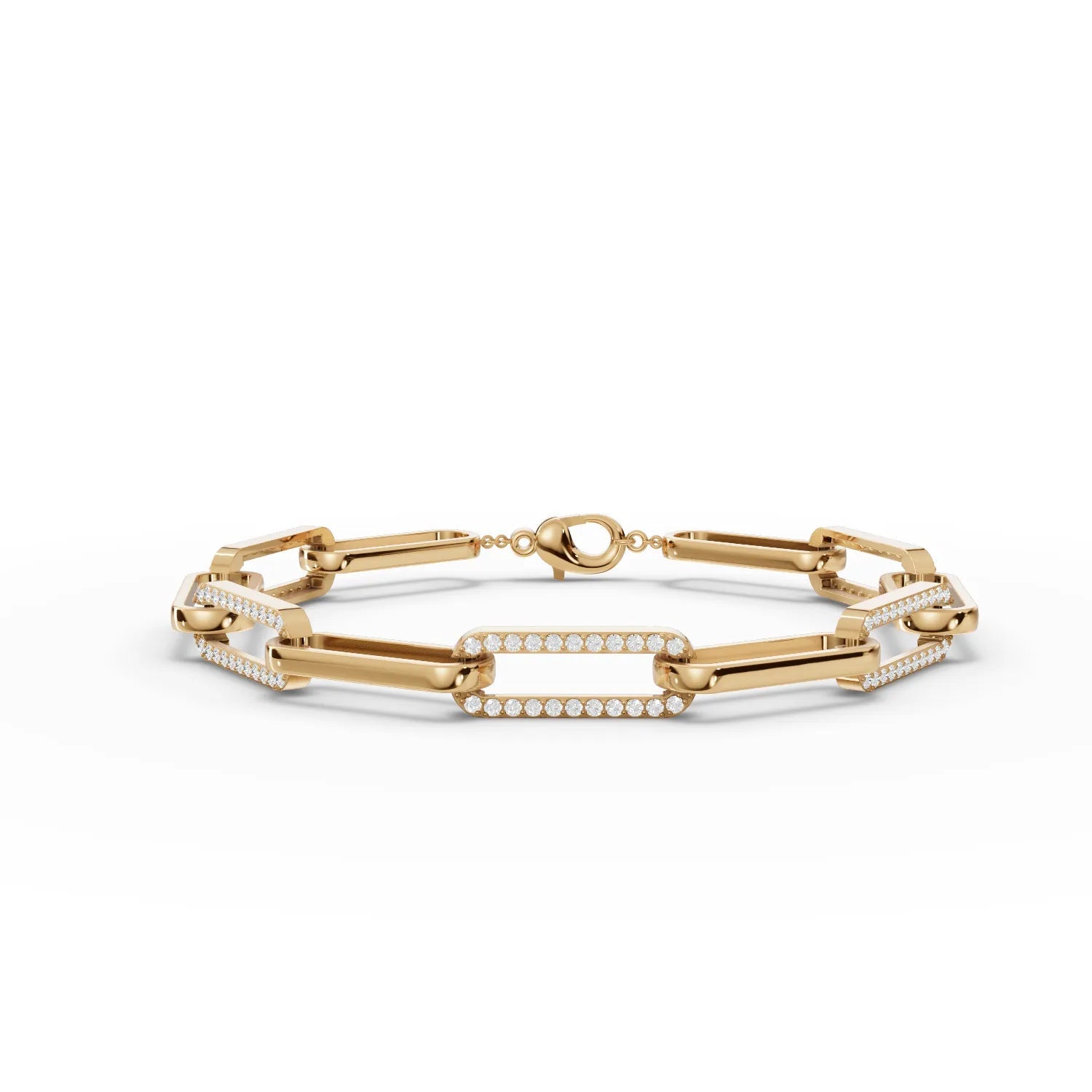0.88CT Round Lab Diamond Radiant Link Bracelet - Buvea Jewels
