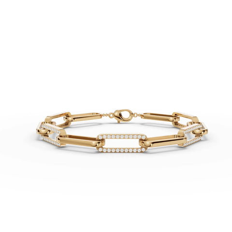 0.88CT Round Lab Diamond Radiant Link Bracelet - Buvea Jewels