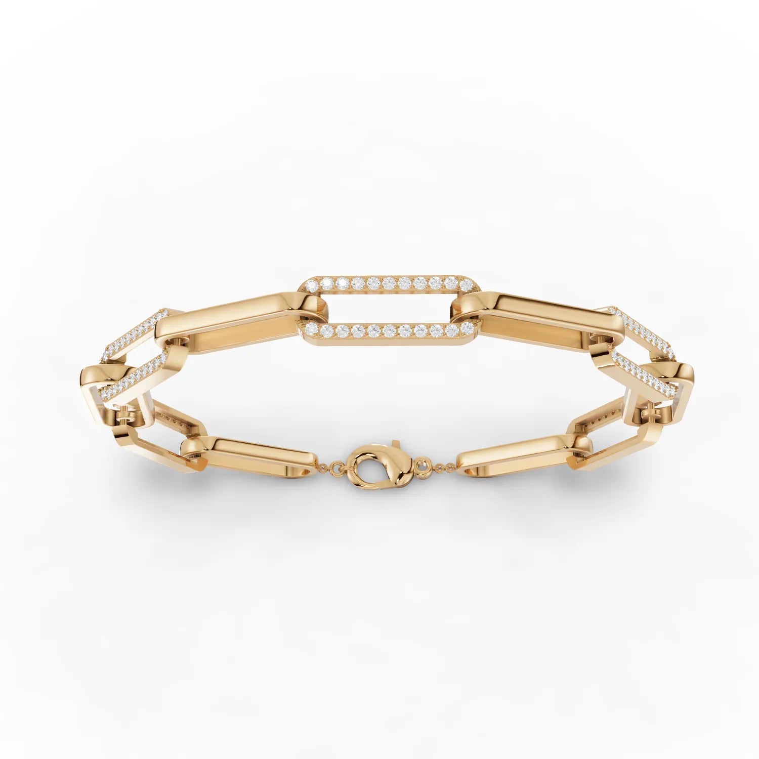 0.88CT Round Lab Diamond Radiant Link Bracelet - Buvea Jewels