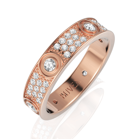 0.8CT Round Lab Diamond Premium Eternity Ring - Buvea Jewels