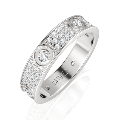 0.8CT Round Lab Diamond Premium Eternity Ring - Buvea Jewels