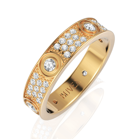 0.8CT Round Lab Diamond Premium Eternity Ring - Buvea Jewels