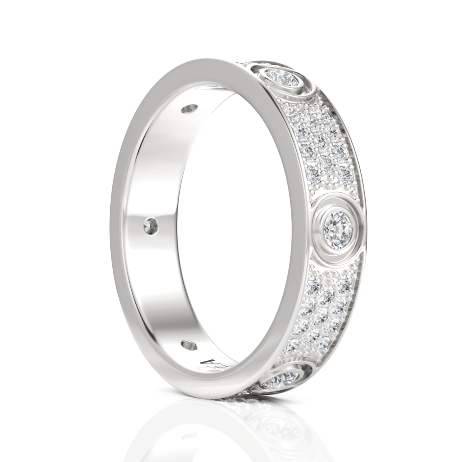 0.8CT Round Lab Diamond Premium Eternity Ring - Buvea Jewels